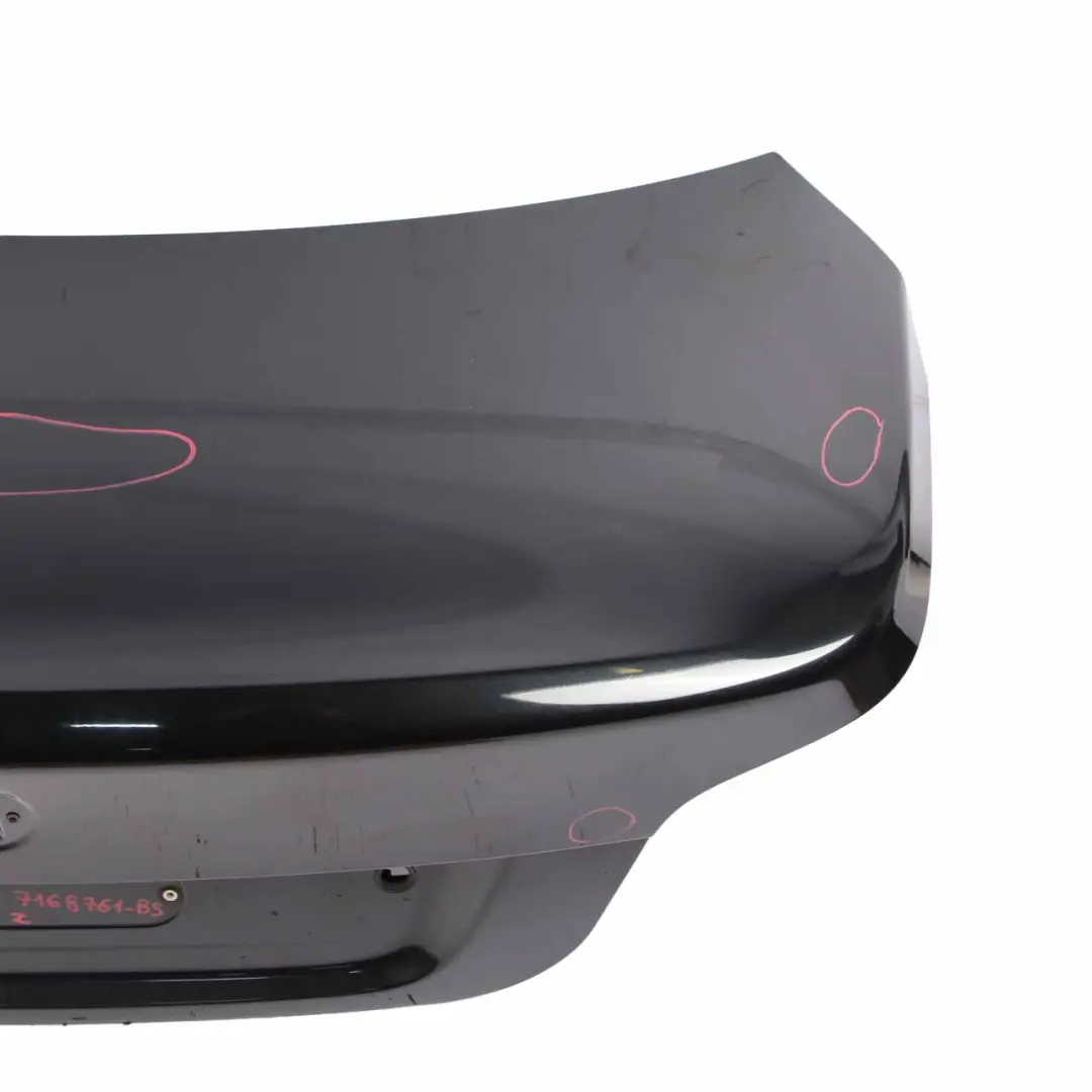 BMW E60 LCI Boot Trunk Lid Tailgate Black Sapphire Metallic - 475 - SKU 7168761-BS - Part number 7168761