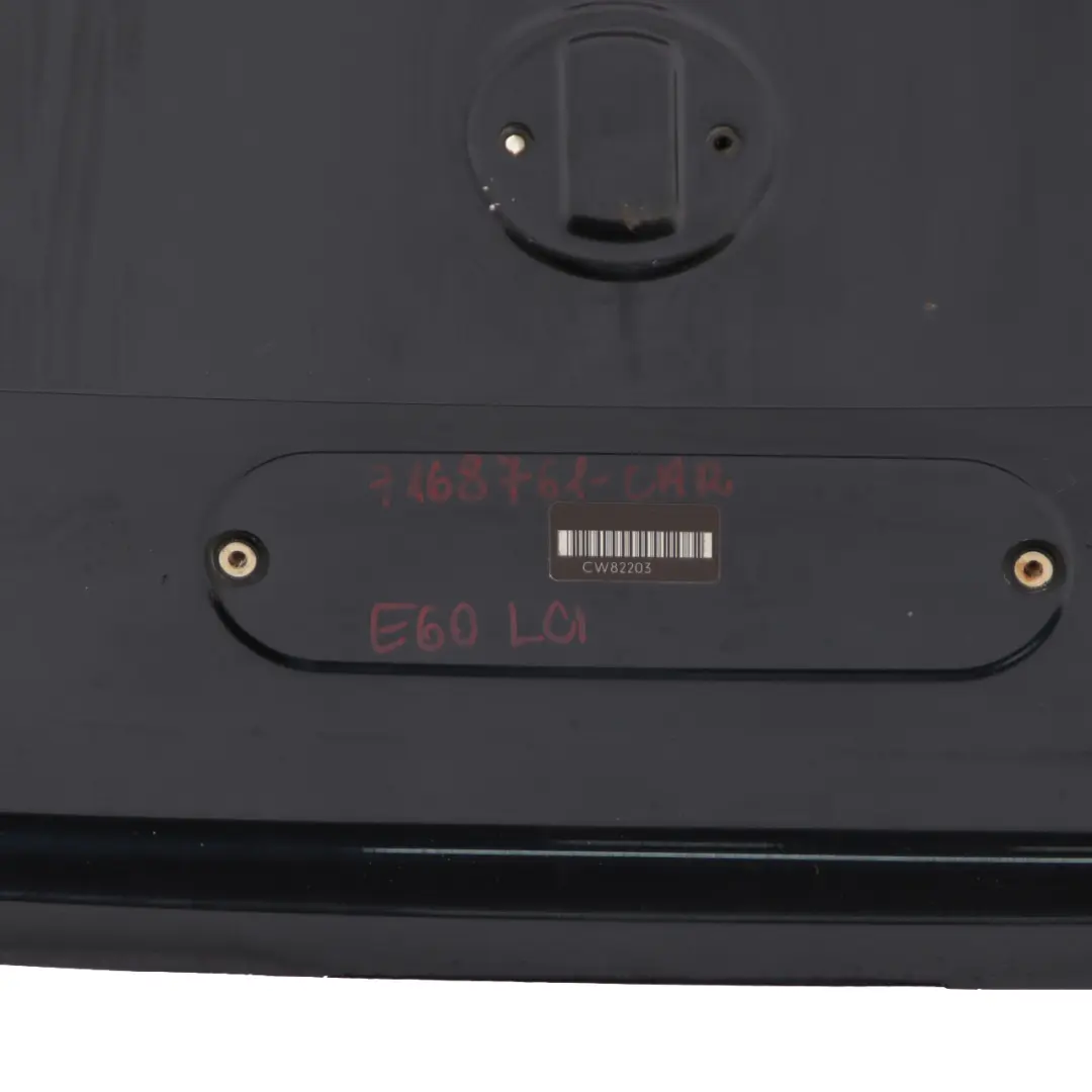 BMW E60 LCI Boot Trunk Lid Tailgate Carbonschwarz Carbon Black Metallic - 416 - SKU 7168761-CAR1 - Part number 7168761