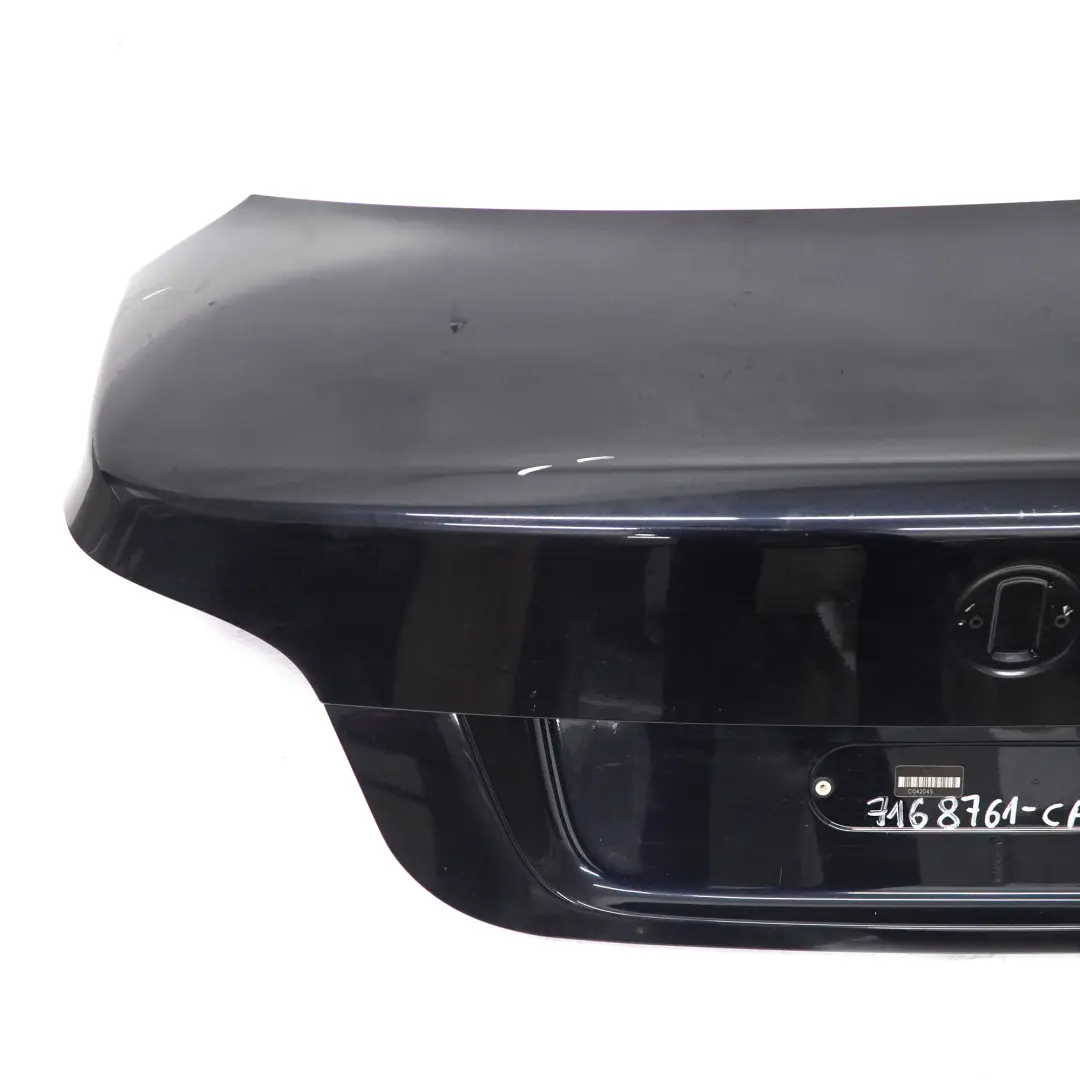 Trunk Boot Lid Tailgate Carbonschwarz Carbon Black Metallic - 416 to BMW E60 LCI with Part number 7168761 BMW E60 LCI Trunk Boot Lid Tailgate Carbonschwarz Carbon Black Metallic - 416 - SKU 7168761-CAR - Part number 7168761