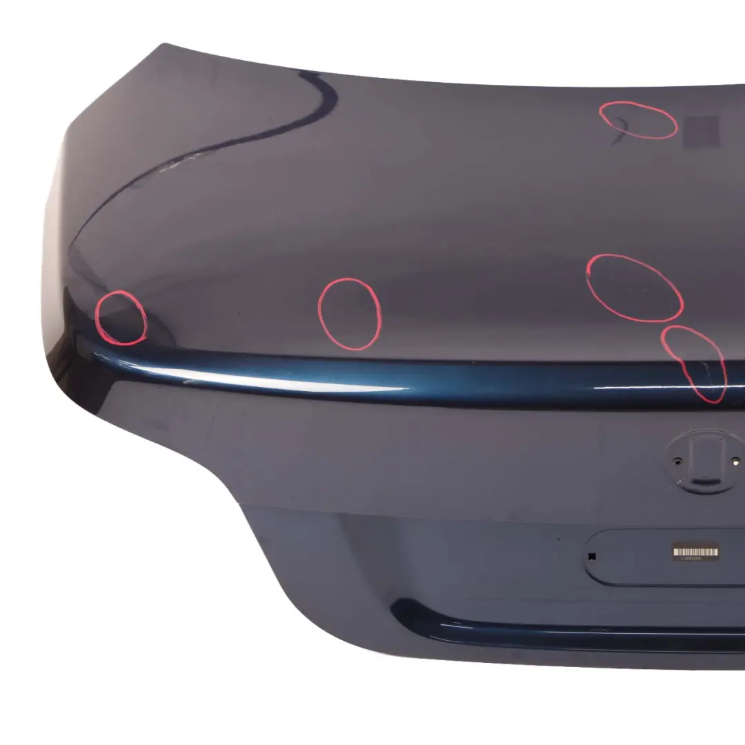 Trunk Boot Lid Tailgate Tiefseeblau Deep Sea Blue - A76 to BMW 5 Series E60 LCI with Part number 7168761 BMW 5 Series E60 LCI Trunk Boot Lid Tailgate Tiefseeblau Deep Sea Blue - A76 - SKU 7168761-DSB - Part number 7168761