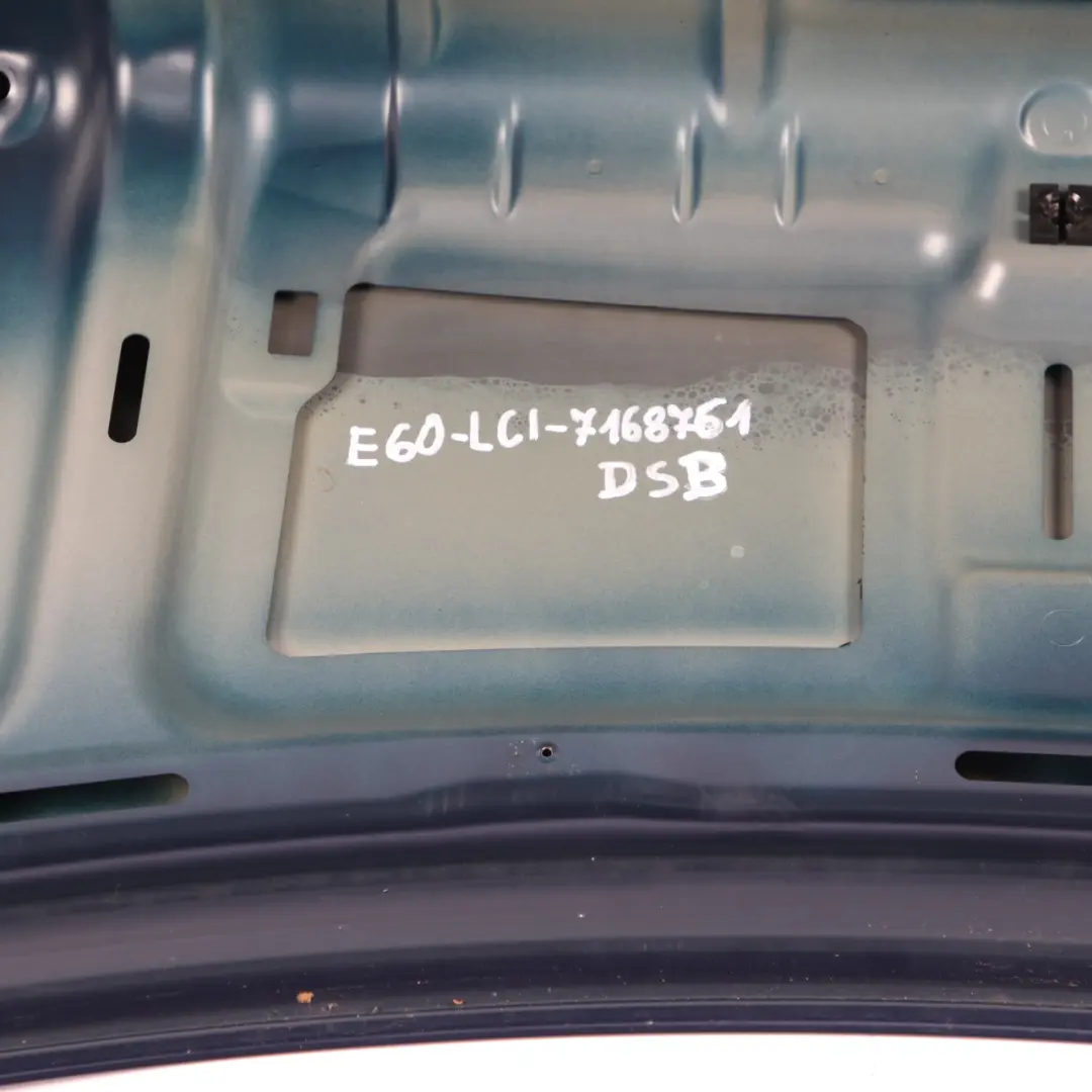 BMW 5 Series E60 LCI Trunk Boot Lid Tailgate Tiefseeblau Deep Sea Blue - A76 - SKU 7168761-DSB - Part number 7168761