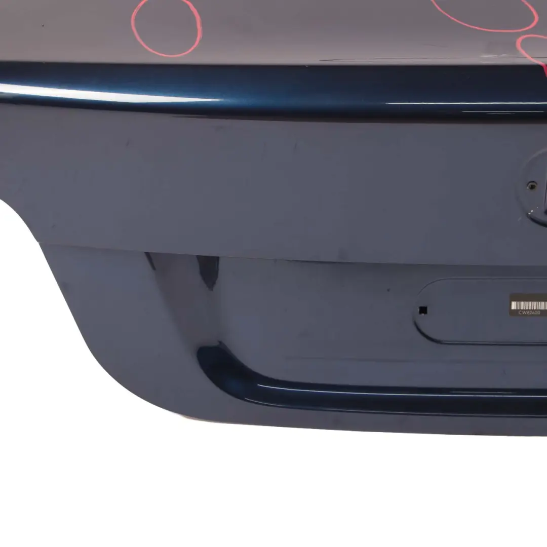 BMW 5 Series E60 LCI Trunk Boot Lid Tailgate Tiefseeblau Deep Sea Blue - A76 - SKU 7168761-DSB - Part number 7168761