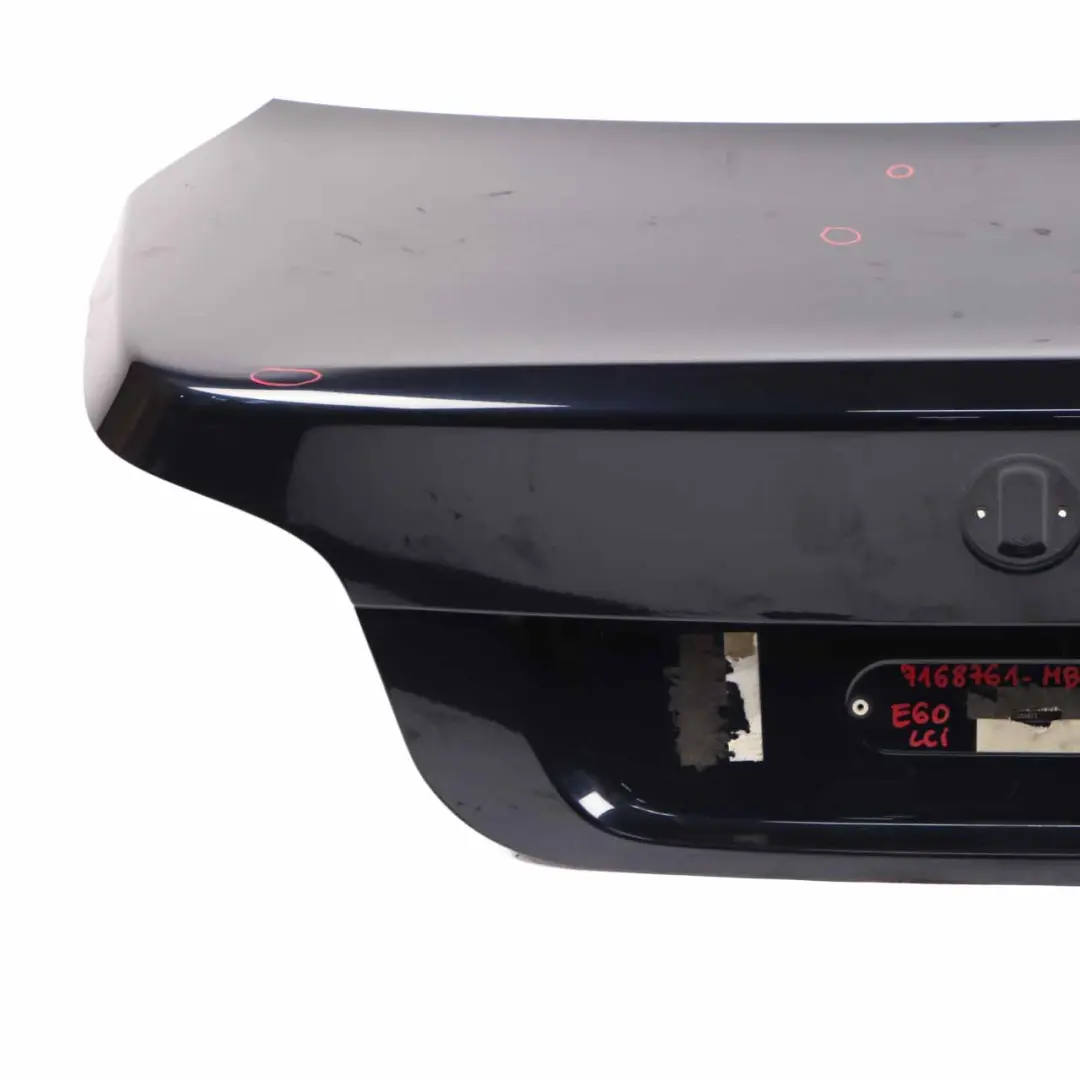 Boot Trunk Lid Tailgate Monacoblau Monaco Blue Metallic - A35 to BMW E60 LCI with Part number 7168761 BMW E60 LCI Boot Trunk Lid Tailgate Monacoblau Monaco Blue Metallic - A35 - SKU 7168761-MB - Part number 7168761