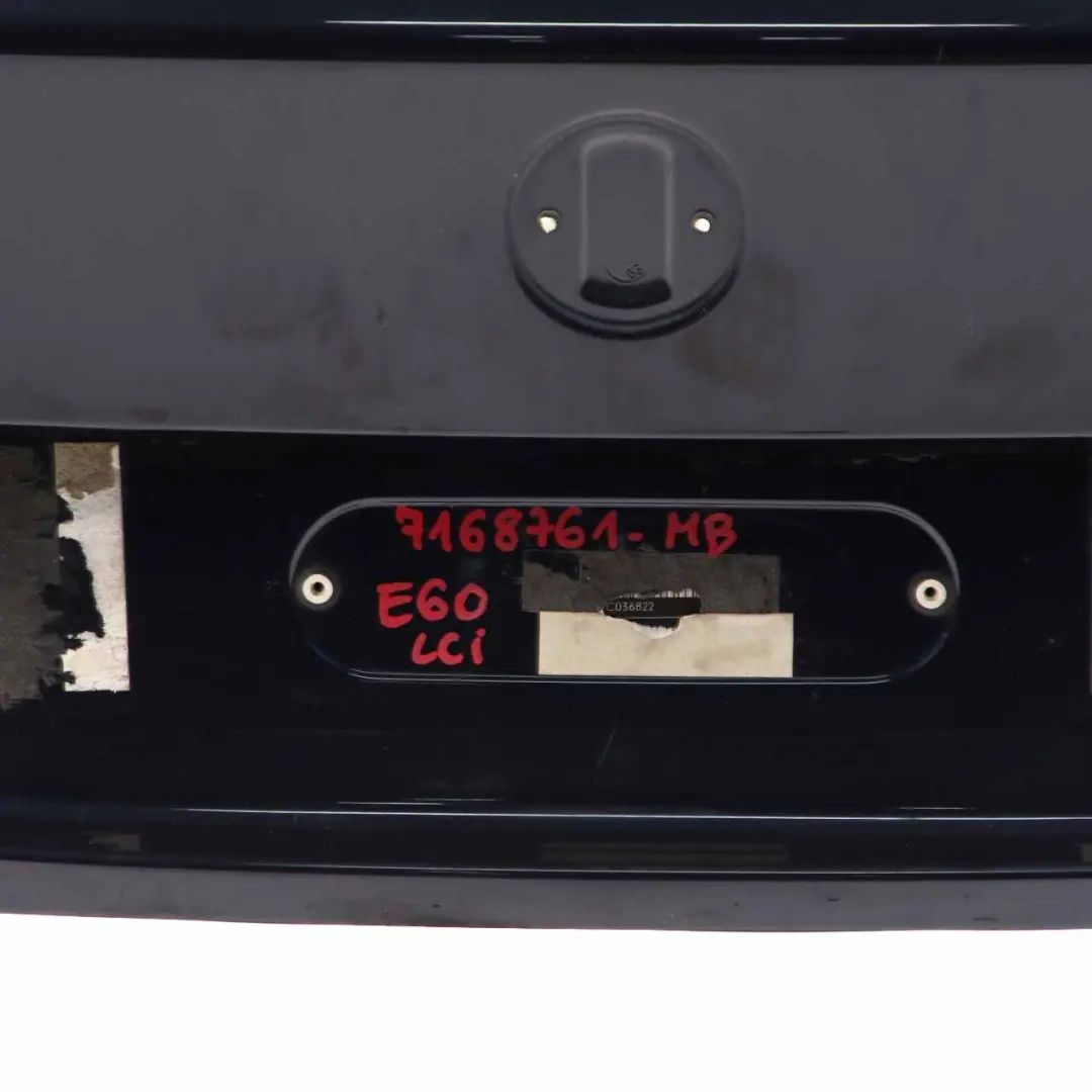 Boot Trunk Lid Tailgate Monacoblau Monaco Blue Metallic - A35 to BMW E60 LCI with Part number 7168761 BMW E60 LCI Boot Trunk Lid Tailgate Monacoblau Monaco Blue Metallic - A35 - SKU 7168761-MB - Part number 7168761