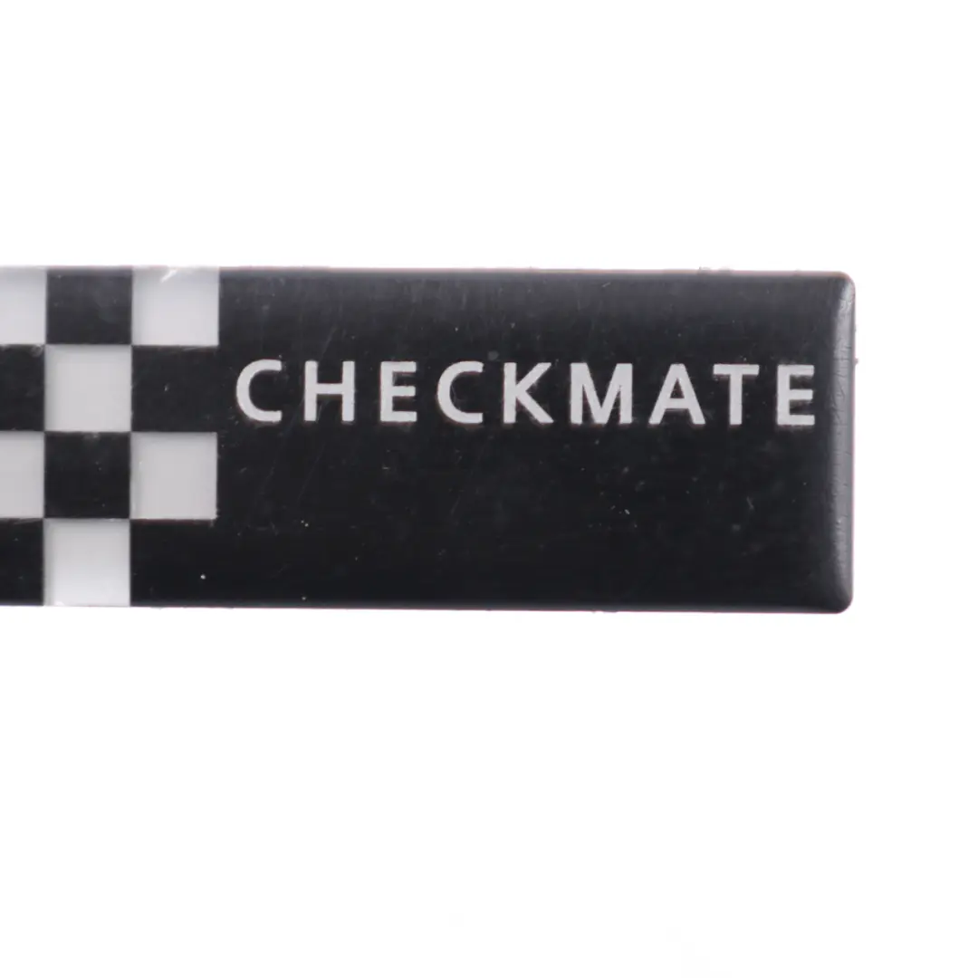 Checkmate Rear Side Window Decals Plates Set to Mini R53 Cooper S with Part number 7168897 Mini R53 Cooper S Checkmate Rear Side Window Decals Plates Set - SKU 7168897 - Part number 7168897