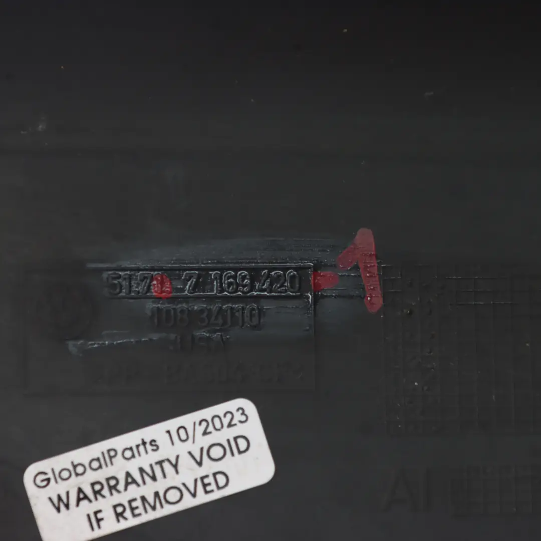 BMW X5 X6 E70 E71 Cloison compartiment moteur superieur droit - SKU 7169420-1 - Numéro de pièce 7169420