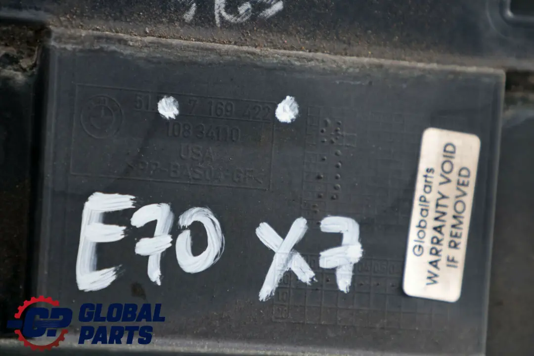 Engine Partition Cover BMW X5 E70 X6 E71 Compartment Middle Bottom - SKU 7169422 - Part number 7169422