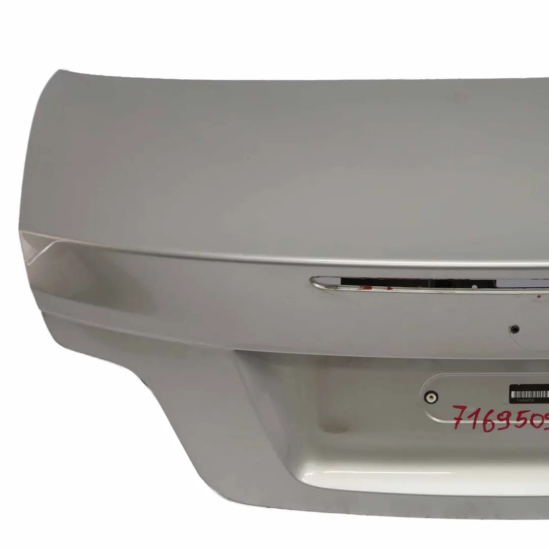Boot Trunk Lid Tailgate Cabrio Kaschmirsilber Silver Metallic - A72 to BMW E88 with Part number 7169509 BMW E88 Boot Trunk Lid Tailgate Cabrio Kaschmirsilber Silver Metallic - A72 - SKU 7169509-KAS - Part number 7169509