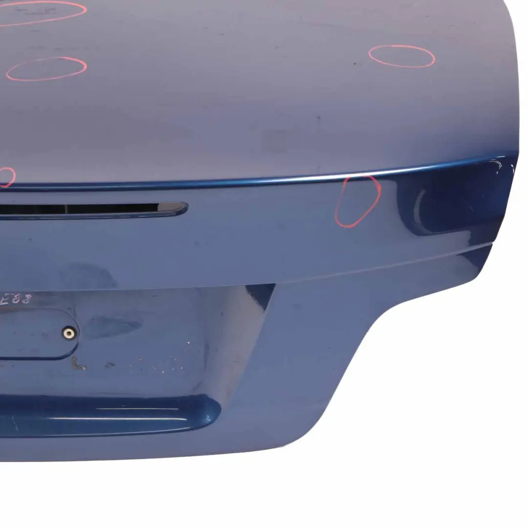 Boot Trunk Lid Cabrio Tailgate Bootlid Le Mans Blau Blue Metallic - 381 to BMW E88 with Part number 7169509 BMW E88 Boot Trunk Lid Cabrio Tailgate Bootlid Le Mans Blau Blue Metallic - 381 - SKU 7169509-LMB - Part number 7169509