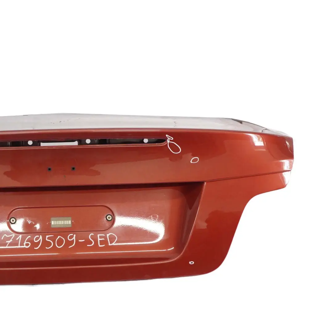Boot Trunk Lid Tailgate Cabrio Sedonarot Sedona Red Metallic - A79 to BMW E88 with Part number 7169509 BMW E88 Boot Trunk Lid Tailgate Cabrio Sedonarot Sedona Red Metallic - A79 - SKU 7169509-SED - Part number 7169509