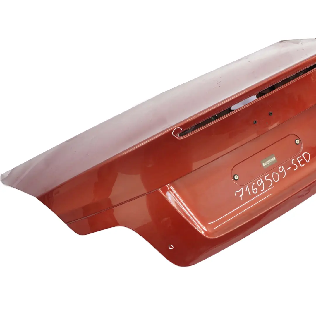 Boot Trunk Lid Tailgate Cabrio Sedonarot Sedona Red Metallic - A79 to BMW E88 with Part number 7169509 BMW E88 Boot Trunk Lid Tailgate Cabrio Sedonarot Sedona Red Metallic - A79 - SKU 7169509-SED - Part number 7169509