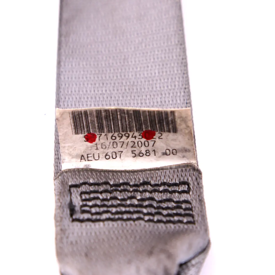 Upper Seat Belt Rear Left N/S Grey to BMW E93 LCI with Part number 7169943 BMW E93 LCI Upper Seat Belt Rear Left N/S Grey - SKU 7169943 - Part number 7169943