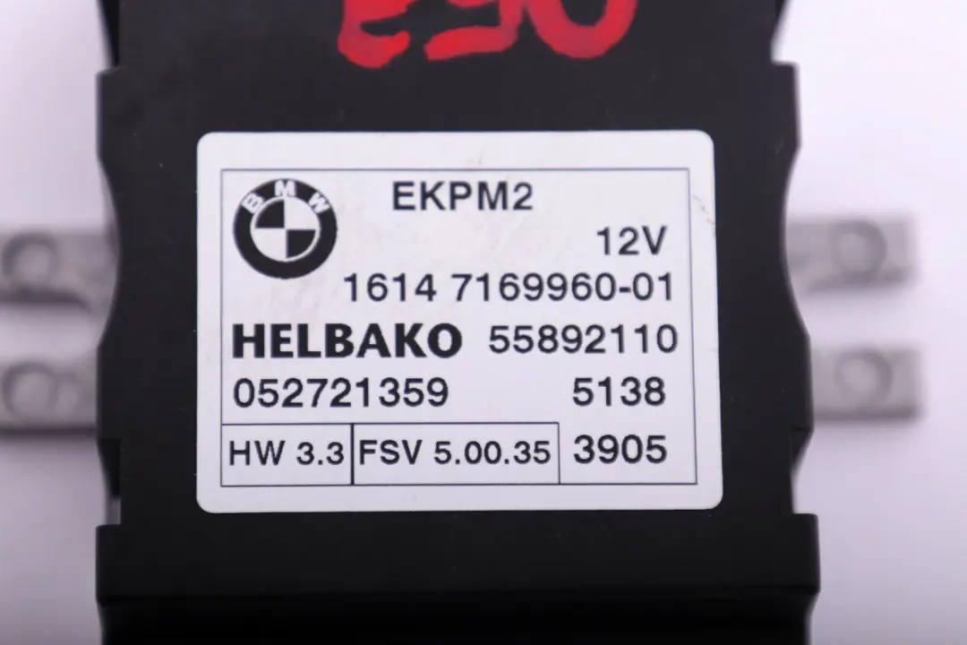 BMW E63 E87 E90 Unidad De Control Sensor Bomba De Combustible ECU - SKU 7169960 - Número de pieza 7229173