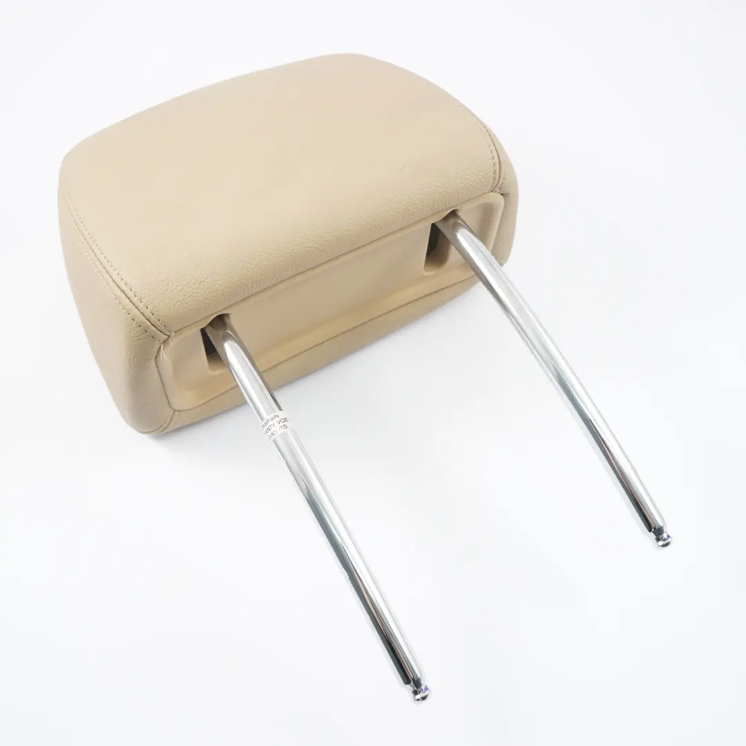 Headrest Front Left Right N/O/S Head Rest Leather Nevada Beige to BMW X5 E70 Seat with Part number 7170245 BMW X5 E70 Seat Headrest Front Left Right N/O/S Head Rest Leather Nevada Beige - SKU 7170245 - Part number 7170245