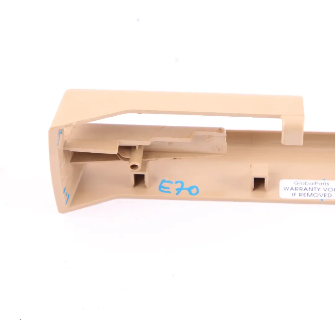 BMW X5 X6 E70 E71 Front Seat Cover Rail Trim Right O/S Beige - SKU 7170740 - Part number 8344995