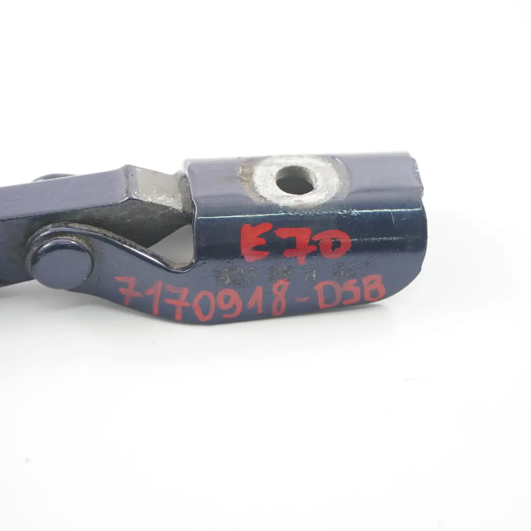 Cerniera coperchio bagagliaio sinistra destra Deep Sea Blue A76 per BMW X5 E70 con numero di parte 7170918 BMW X5 E70 Cerniera coperchio bagagliaio sinistra destra Deep Sea Blue A76 - SKU 7170918-DSB - Numero di parte 7170918