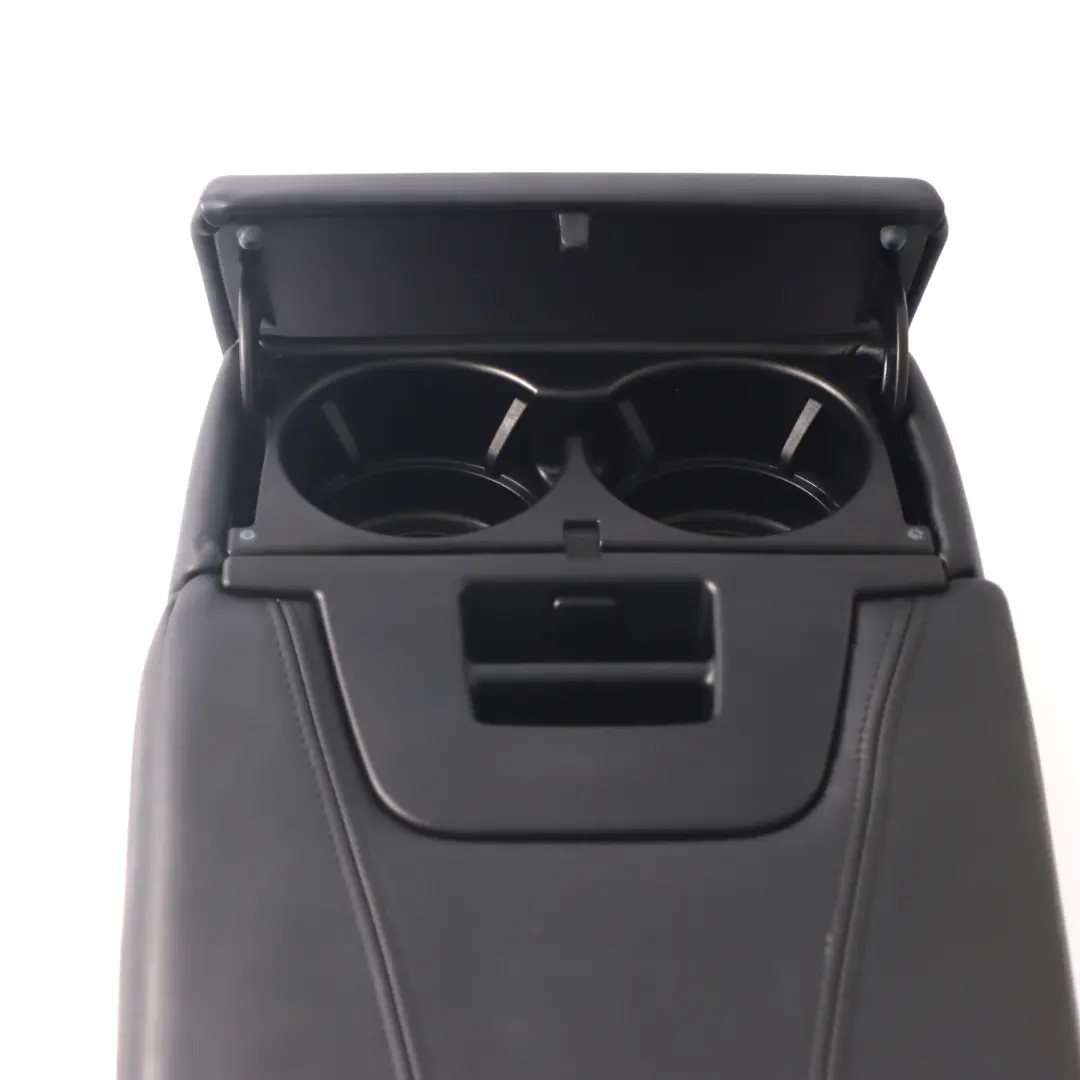 Armrest Centre Arm Rest Cup Holder Leather Nappa Black to BMW X5 E70 Rear Seat with Part number 7171154 BMW X5 E70 Rear Seat Armrest Centre Arm Rest Cup Holder Leather Nappa Black - SKU 7171154 - Part number 7171154