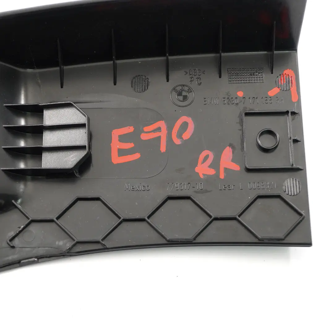 BMW X5 E70 Abdeckung Säule Trim Hinten Rechts Schwarz - SKU 7171158-1 - Teilenummer 7171158