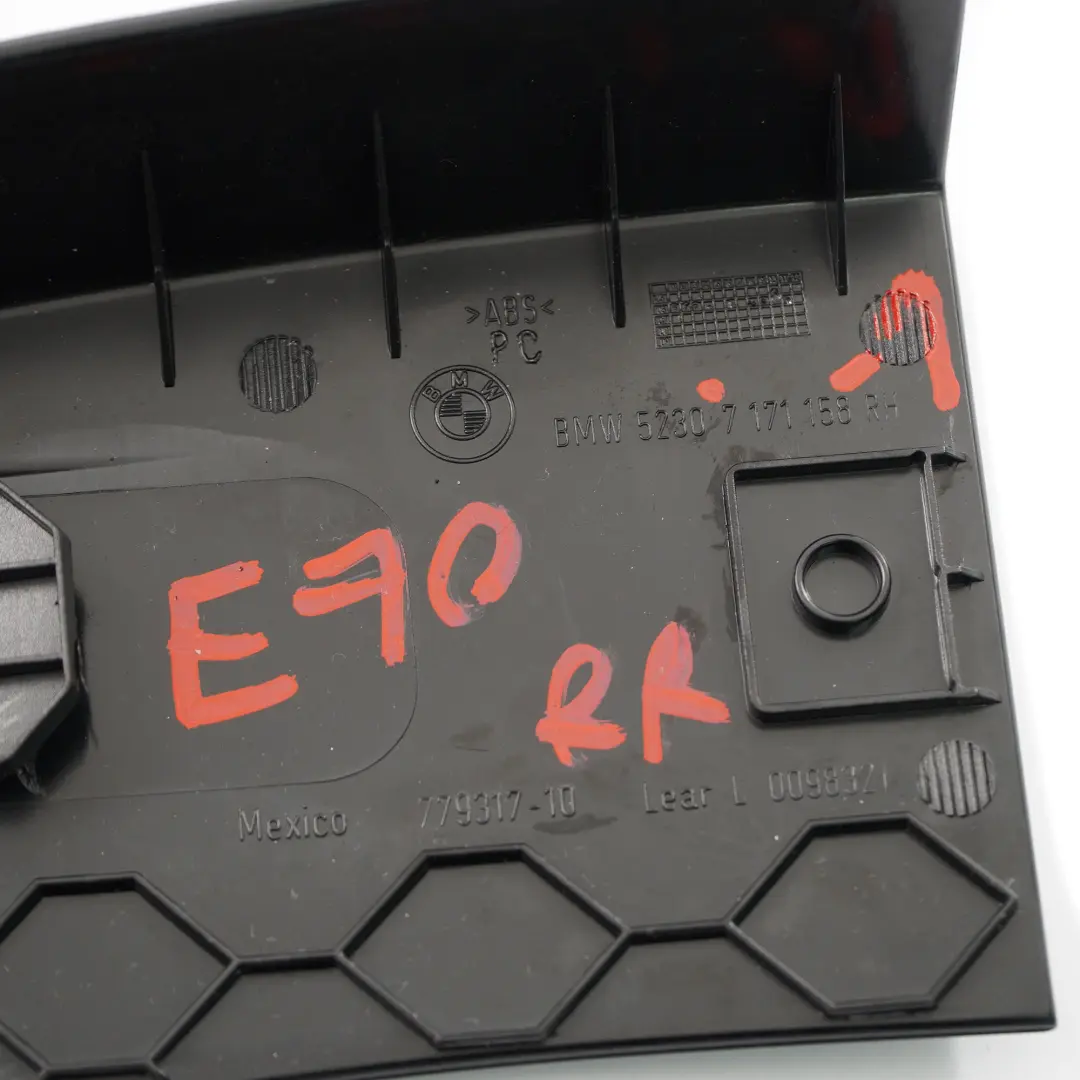 BMW X5 E70 Abdeckung Säule Trim Hinten Rechts Schwarz - SKU 7171158-1 - Teilenummer 7171158