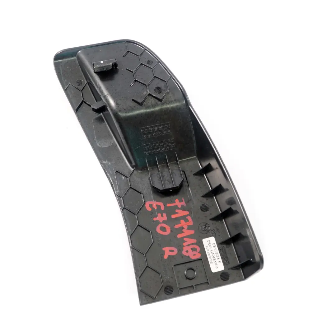 BMW X5 E70 Seat Trim Rear Bench Right O/S Couch Rail Cover Panel Black - SKU 7171160 - Part number 7171160