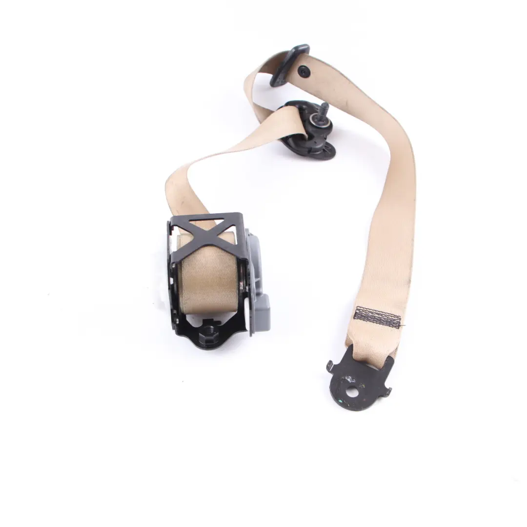 Seatbelt BMW X5 X6 E70 E71 Front Right O/S Seat Upper Belt Beige to with Part number 7171168 Seatbelt BMW X5 X6 E70 E71 Front Right O/S Seat Upper Belt Beige - SKU 7171168 - Part number 7171168