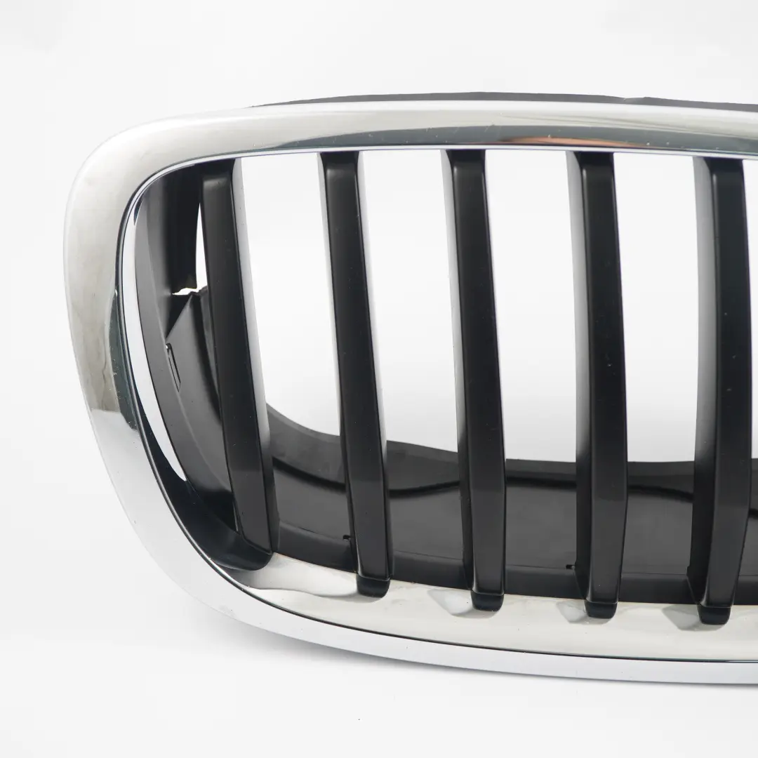 Atrapa Przednia Nerka Prawa Kratka Zderzaka Srebrno Czarna do BMW X6 E71 o numerze 7171396 BMW X6 E71 Atrapa Przednia Nerka Prawa Kratka Zderzaka Srebrno Czarna - SKU 7171396 - Numer Części 7171396