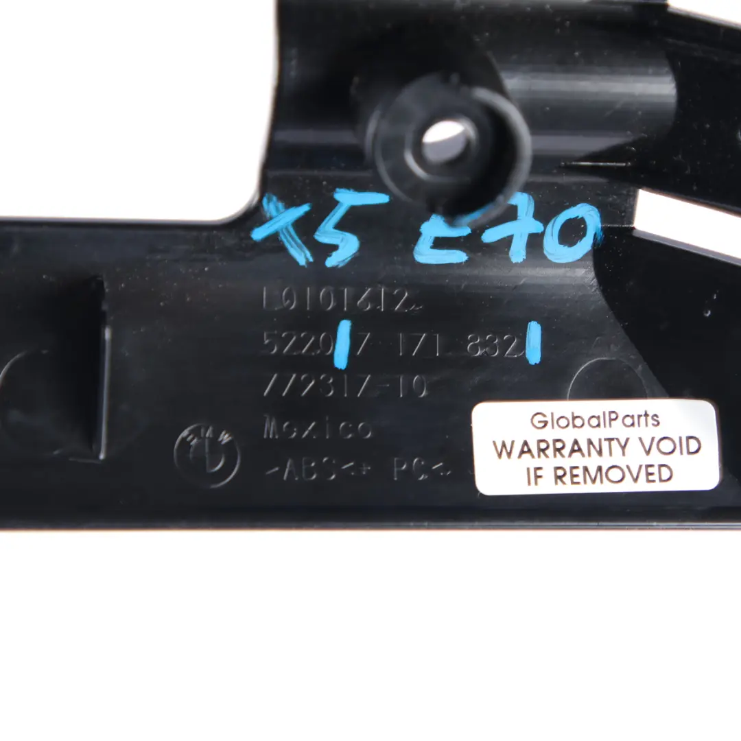 Osłona Obudowy Tylnej Kanapy Czarna do BMW X5 E70 o numerze 7171838 BMW X5 E70 Osłona Obudowy Tylnej Kanapy Czarna - SKU 7171838 - Numer Części 7171838