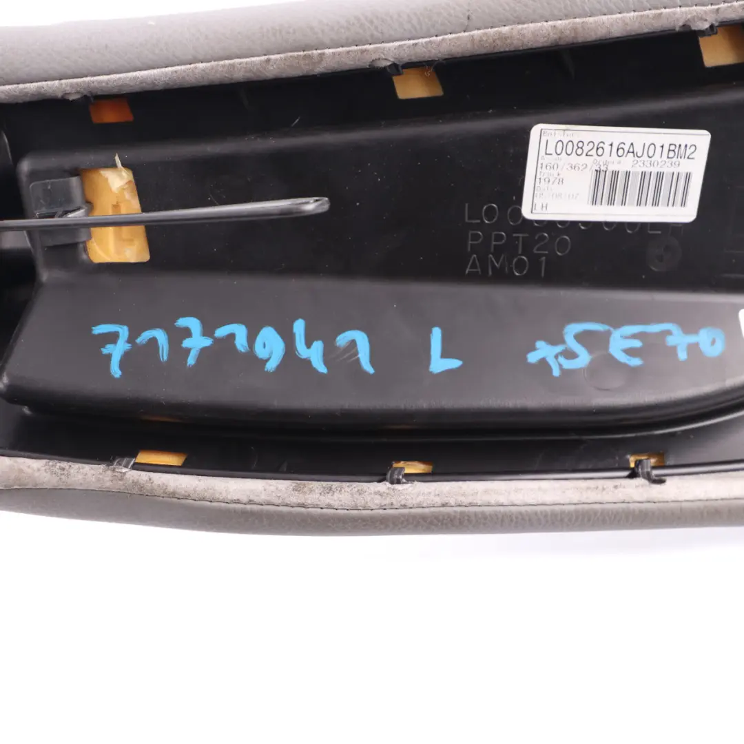 Lateral Trim Side Panel Rear Left N/S Seat Leather Nevada Grey to BMW X5 E70 with Part number 7171941 BMW X5 E70 Lateral Trim Side Panel Rear Left N/S Seat Leather Nevada Grey - SKU 7171941 - Part number 7171941