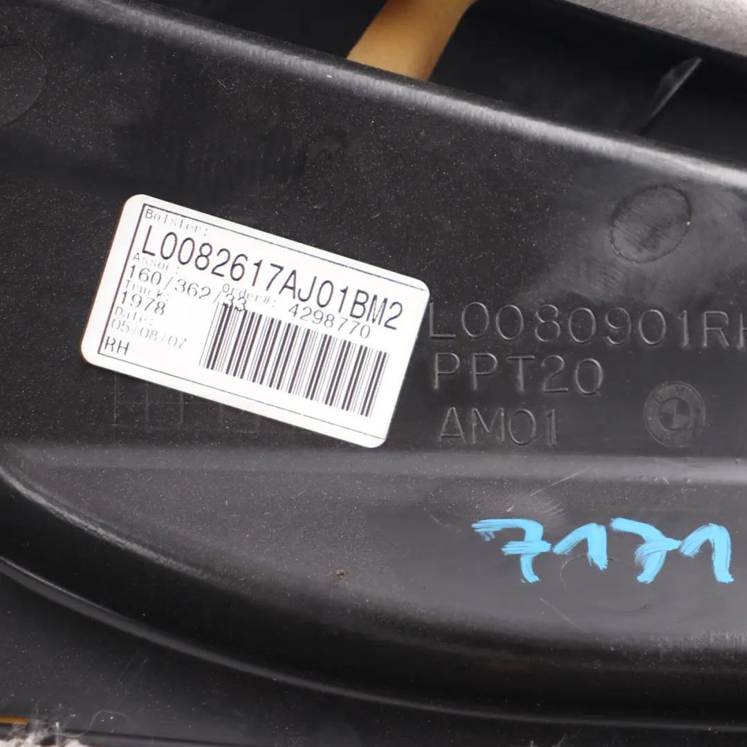 Lateral Trim Side Panel Rear Right O/S Seat Leather Nevada Grey to BMW X5 E70 with Part number 7171942 BMW X5 E70 Lateral Trim Side Panel Rear Right O/S Seat Leather Nevada Grey - SKU 7171942 - Part number 7171942