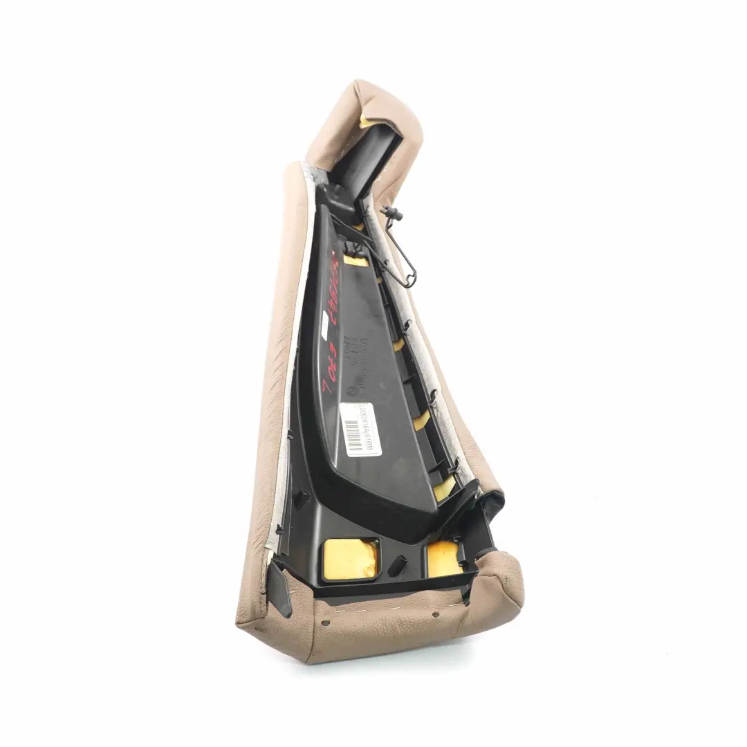 BMW X5 E70 Panel Asiento Lateral Trasero Izquierdo Acabado Cuero Nevada Camel - SKU 7171947 - Número de pieza 7171947