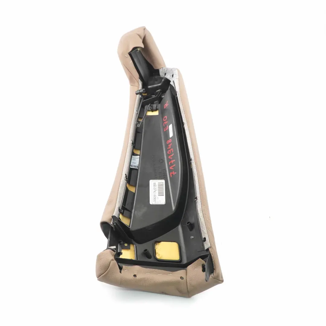 Seitliche Sitz verkleidung hinten rechts Finisher Leder Nevada Camel für BMW X5 E70 mit Teilenummer 7171948 BMW X5 E70 Seitliche Sitz verkleidung hinten rechts Finisher Leder Nevada Camel - SKU 7171948 - Teilenummer 7171948