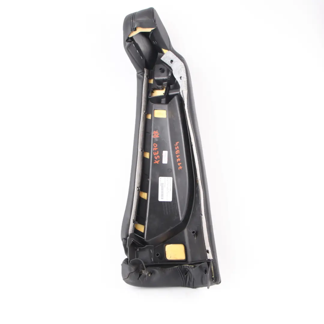  Panneau latéral siège BMW E70 Arrière droite Garniture finition cuir noir Nappa - SKU 7171954 - Numéro de pièce 7171954
