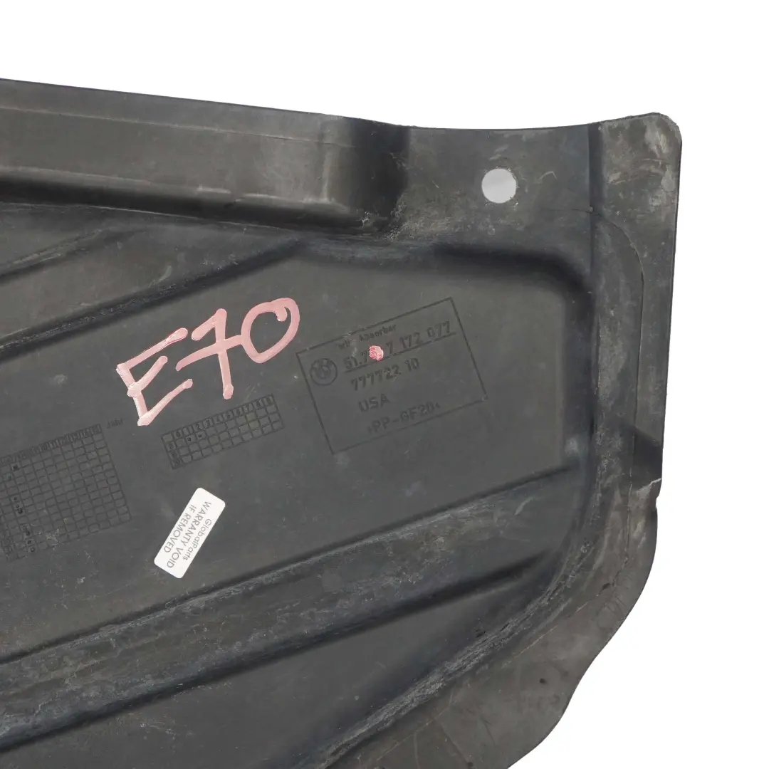 BMW X5 E70 Osłona Płyta Podwozia Lewa - SKU 7172077 - Numer Części 7172077