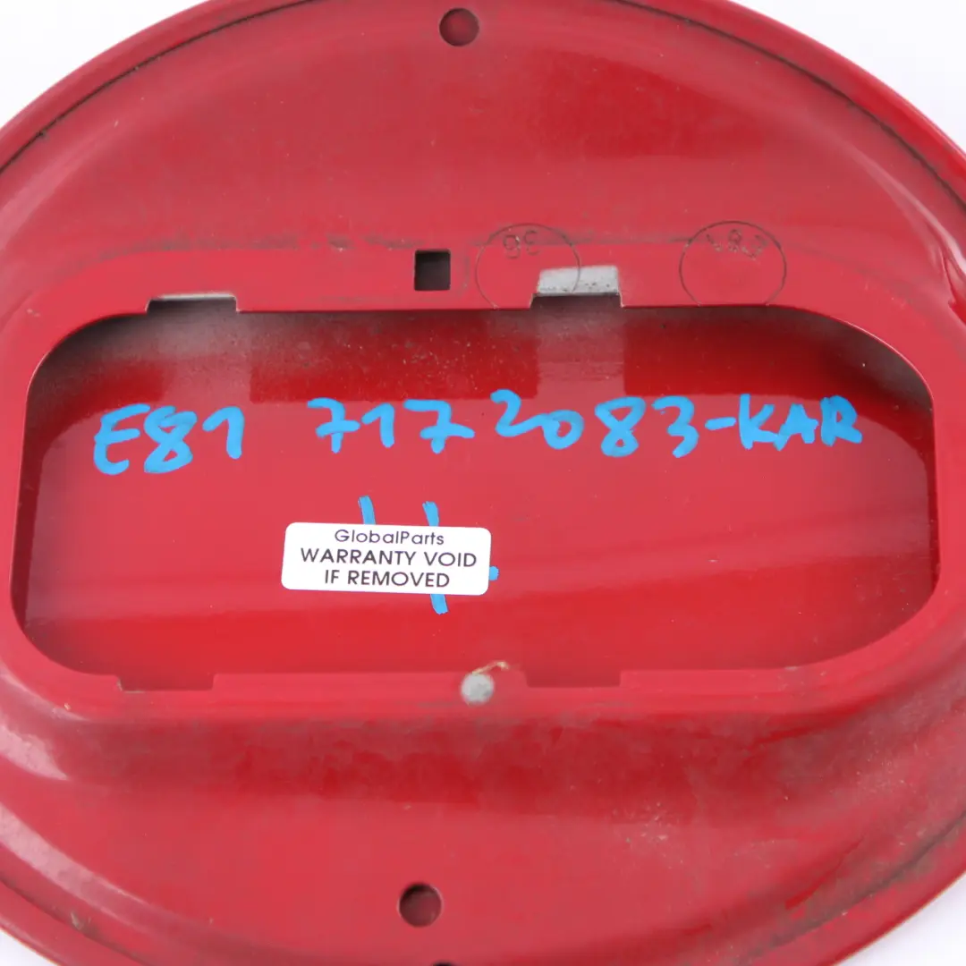 Couvercle trappe carburant Trappe carburant Karmesinrot Crimson Rouge pour BMW E81 à propos du numéro de pièce 7172083 BMW E81 Couvercle trappe carburant Trappe carburant Karmesinrot Crimson Rouge - SKU 7172083-KAR - Numéro de pièce 7172083