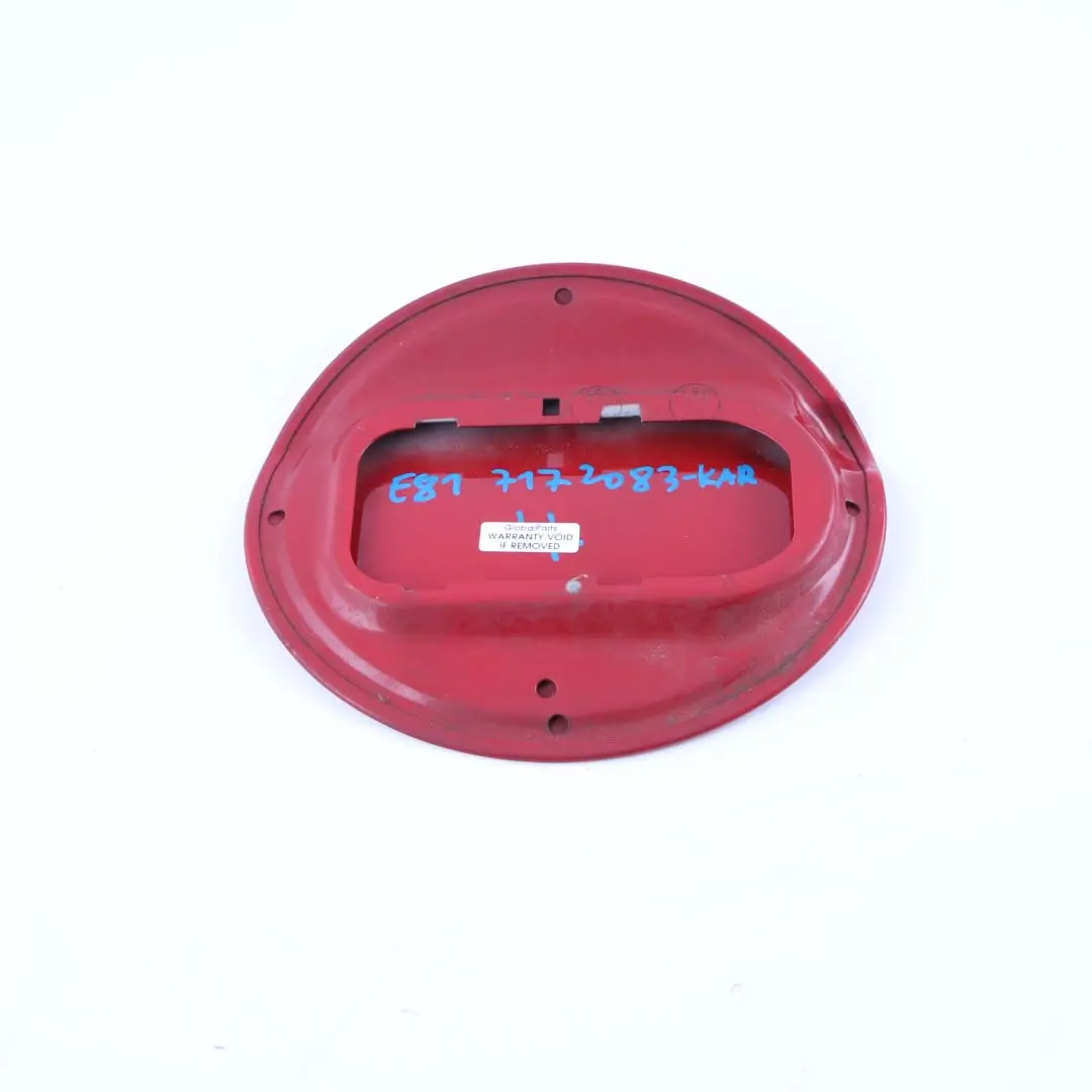 Flap Cover Filler Fill In Flap Karmesinrot Crimson Red A61 to BMW E81 Fuel with Part number 7172083 BMW E81 Fuel Flap Cover Filler Fill In Flap Karmesinrot Crimson Red A61 - SKU 7172083-KAR - Part number 7172083