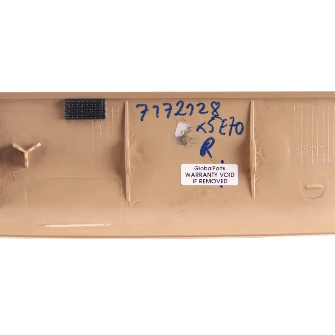 BMW X5 E70 Trunk Lid Panel Tailgate Trim Cover Right O/S Savannabeige 7149640 - SKU 7172128 - Part number 7172128