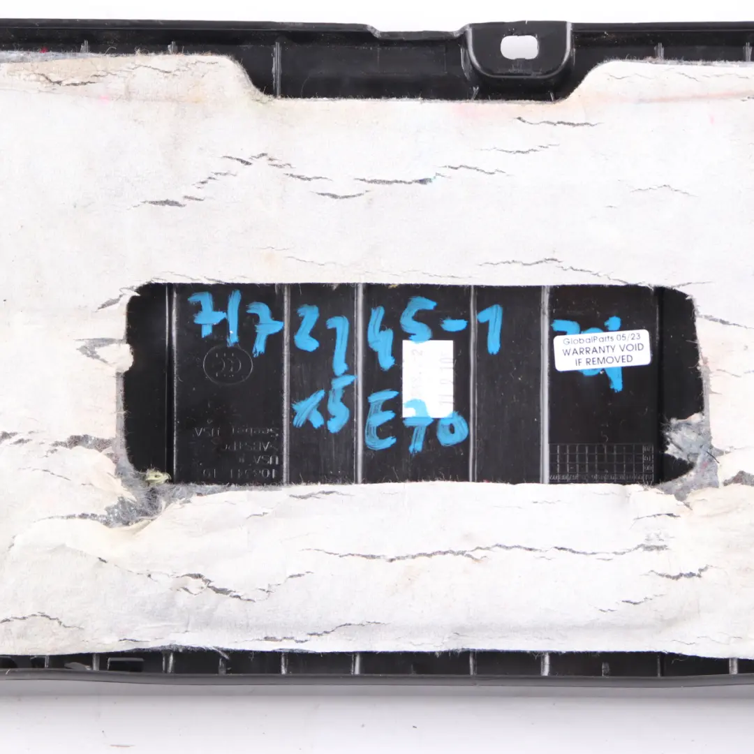 Boot Lid Tailgate Lower Trim Panel Cover Black to BMW X5 E70 Rear with Part number 7172145 BMW X5 E70 Rear Boot Lid Tailgate Lower Trim Panel Cover Black - SKU 7172145-1 - Part number 7172145