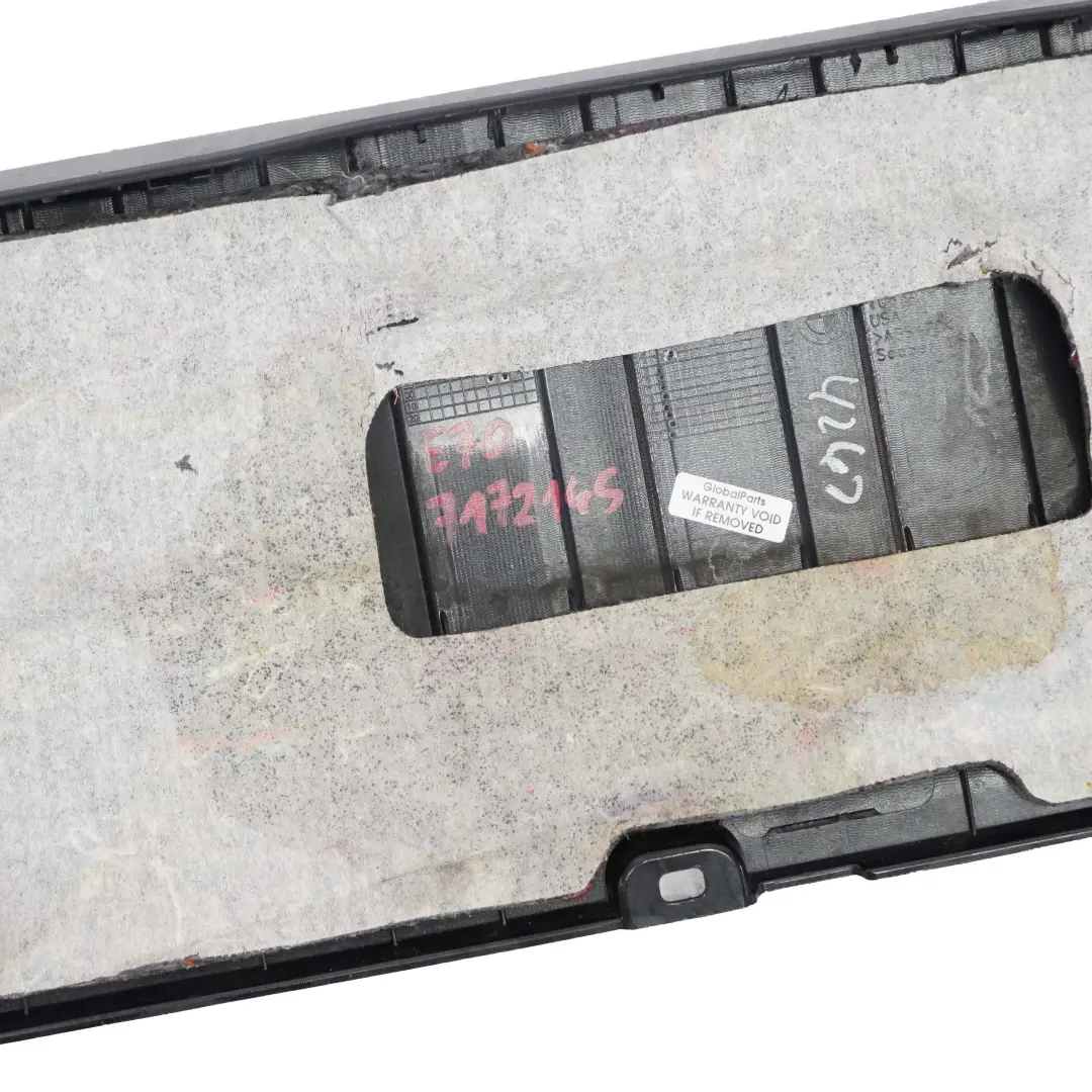 BMW X5 E70 Heckklappe Unten Abdeckung Verkleidung Schwarz - SKU 7172145 - Teilenummer 7172145