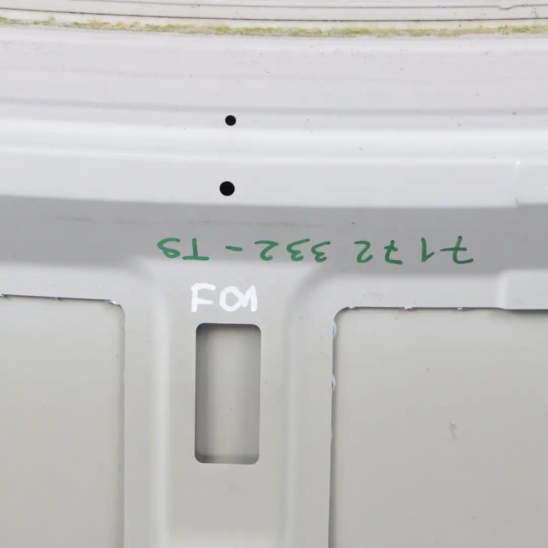 Boot Trunk Lid Tailgate Rear Panel Titansilber Titan Silver Metallic 354 to BMW F01 with Part number 7172332 BMW F01 Boot Trunk Lid Tailgate Rear Panel Titansilber Titan Silver Metallic 354 - SKU 7172332-TS - Part number 7172332