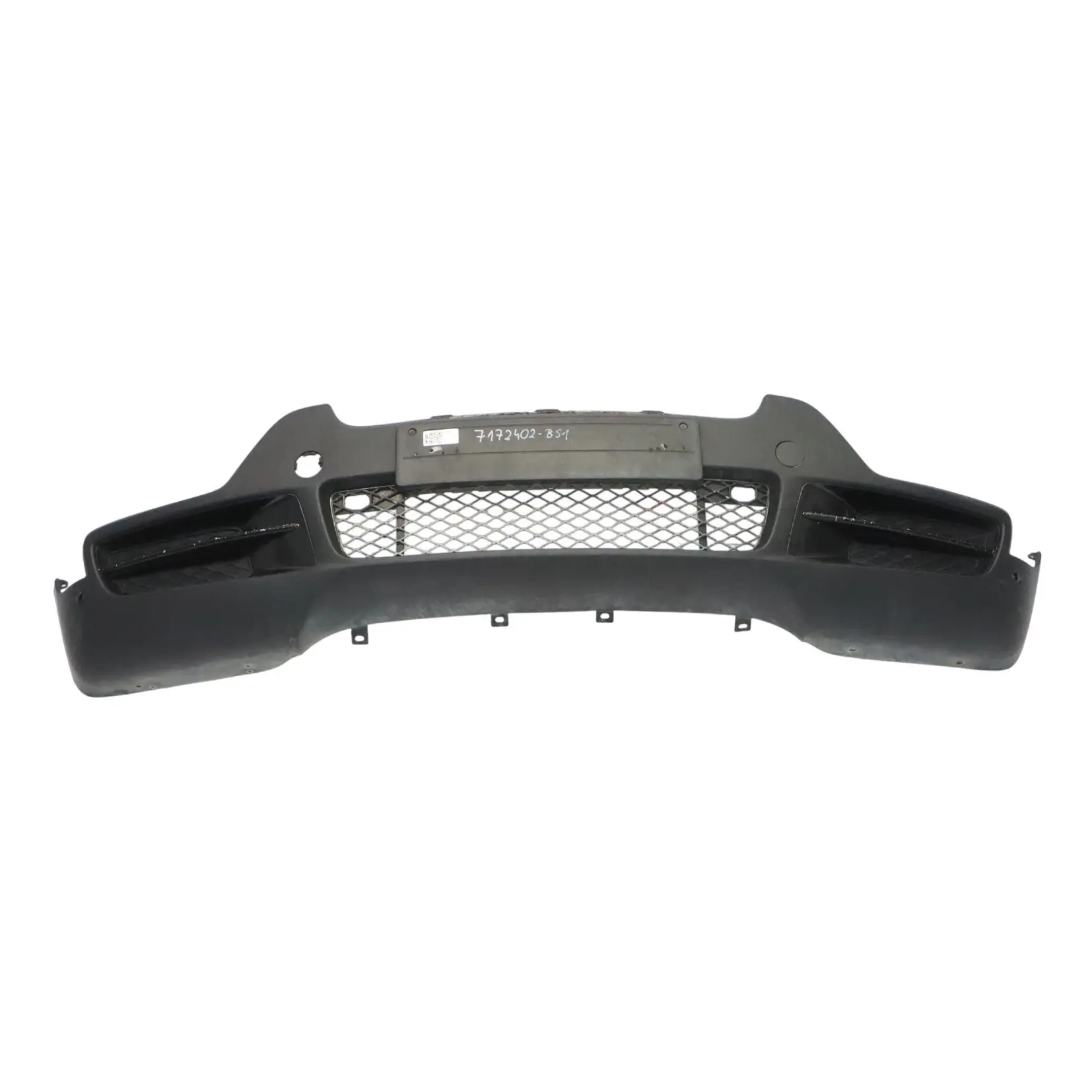 BMW X5 E70 Parachoques Difusor Trasero Parte Central Panel Black Sapphire - 475