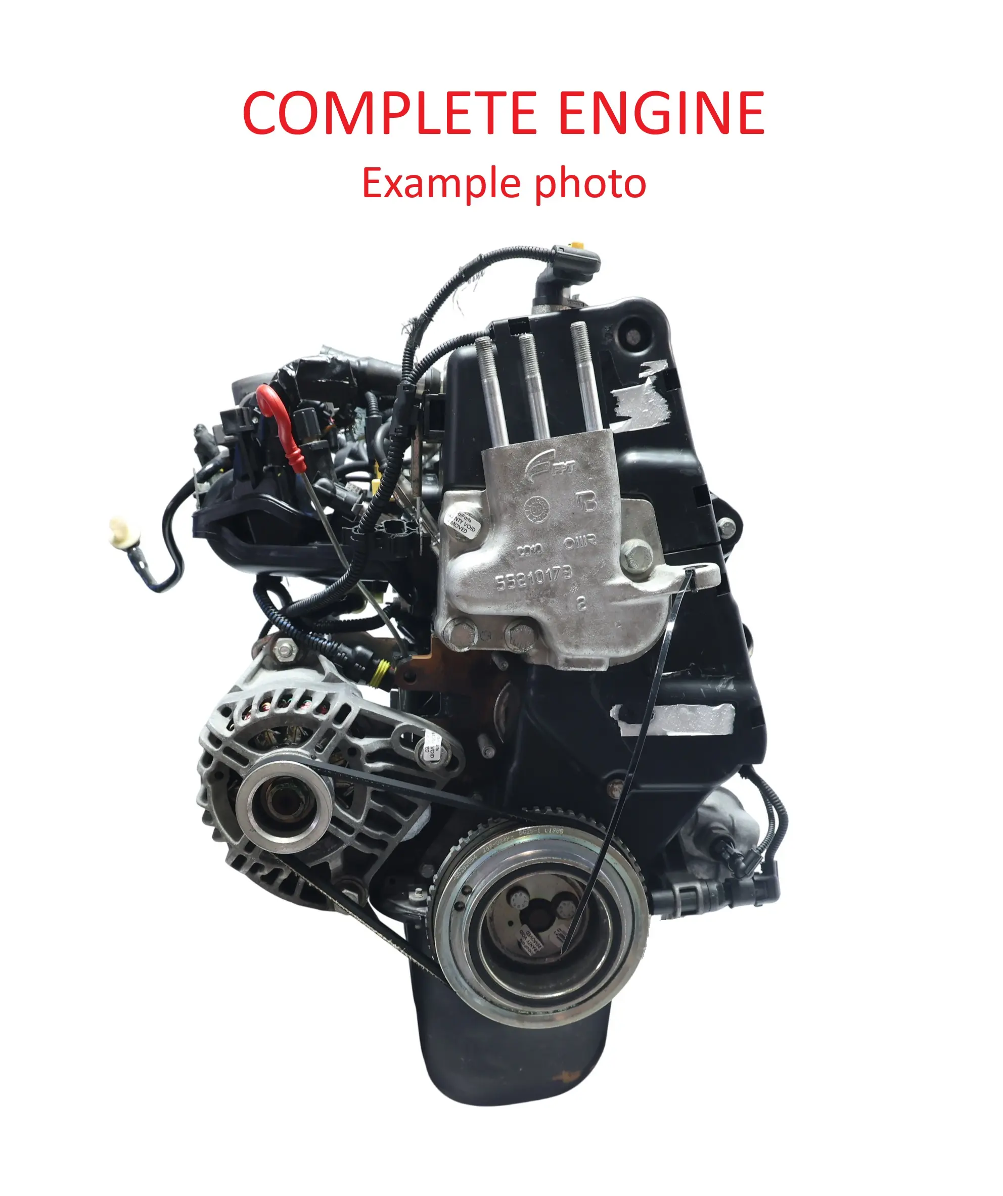 Fiat Panda MK2 Seicento Unkomplett Motor 187 A1.000 54PS 109TKM, GARANTIE