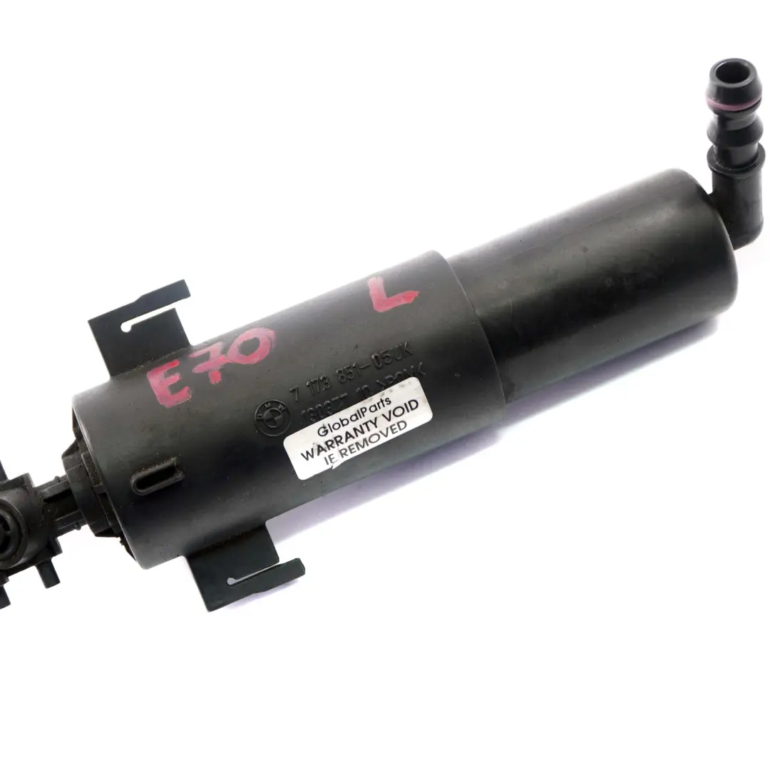 BMW X5 Series E70 Headlight Lamp Cleaning Left Spray Nozzle N/S - SKU 7173851 - Part number 7173851