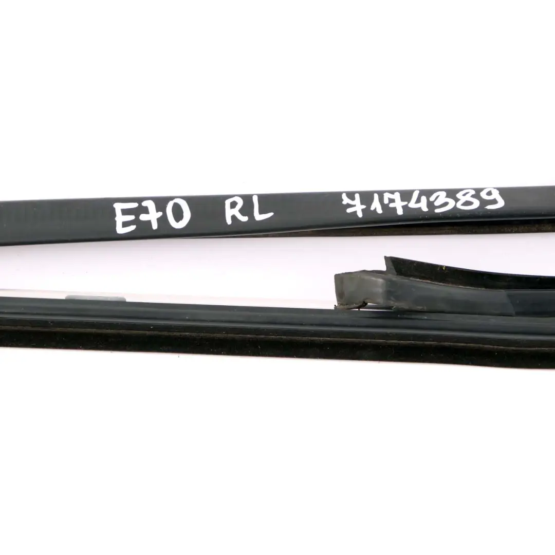 BMW X5 E70 Finisher Window Seal Frame Top Door Rear Left N/S Chrome - SKU 7174389 - Part number 7174389