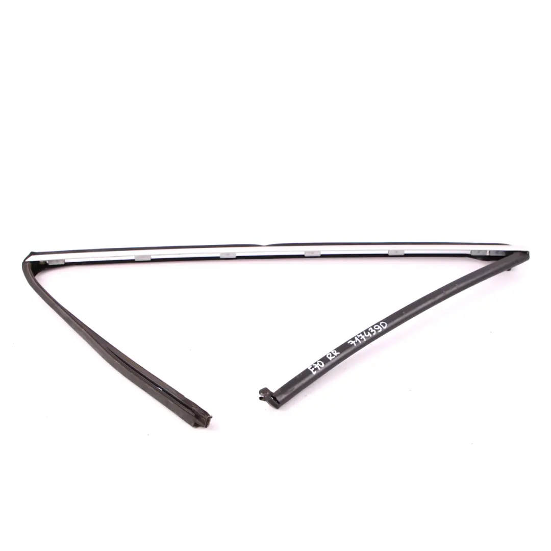 BMW X5 E70 Finisher Window Seal Frame Top Door Rear Right O/S Chrome - SKU 7174390 - Part number 7174390