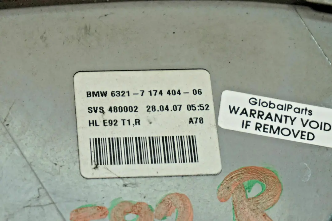 BMW E92 Lampa Tylna Prawa Tył Prawy - SKU 7174404 - Numer Części 7174404