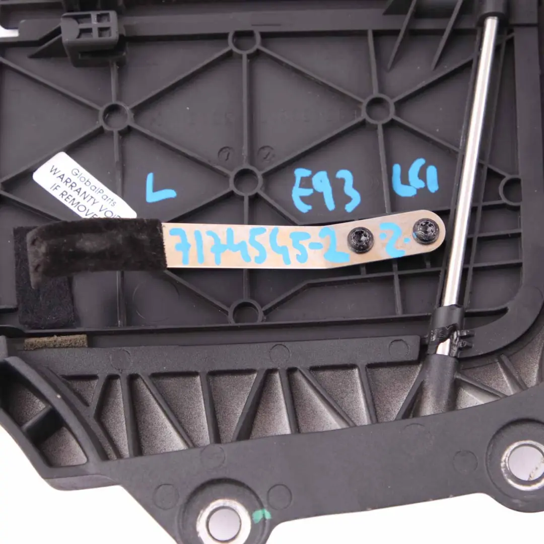 BMW E93 Cabrio Flap Uscita Coperchio Superiore Pieghevole Tetto Nero - SKU 7174545-2 - Numero di parte 7174545