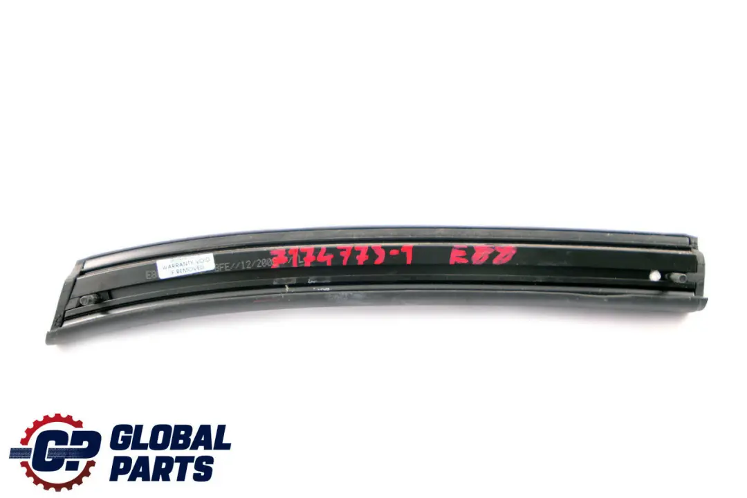 Izquierda Techo Plegable Mecanismo Bisagra Sello para BMW E88 Convertible con número de pieza 7174773 BMW E88 Convertible Izquierda Techo Plegable Mecanismo Bisagra Sello - SKU 7174773-1 - Número de pieza 7174773