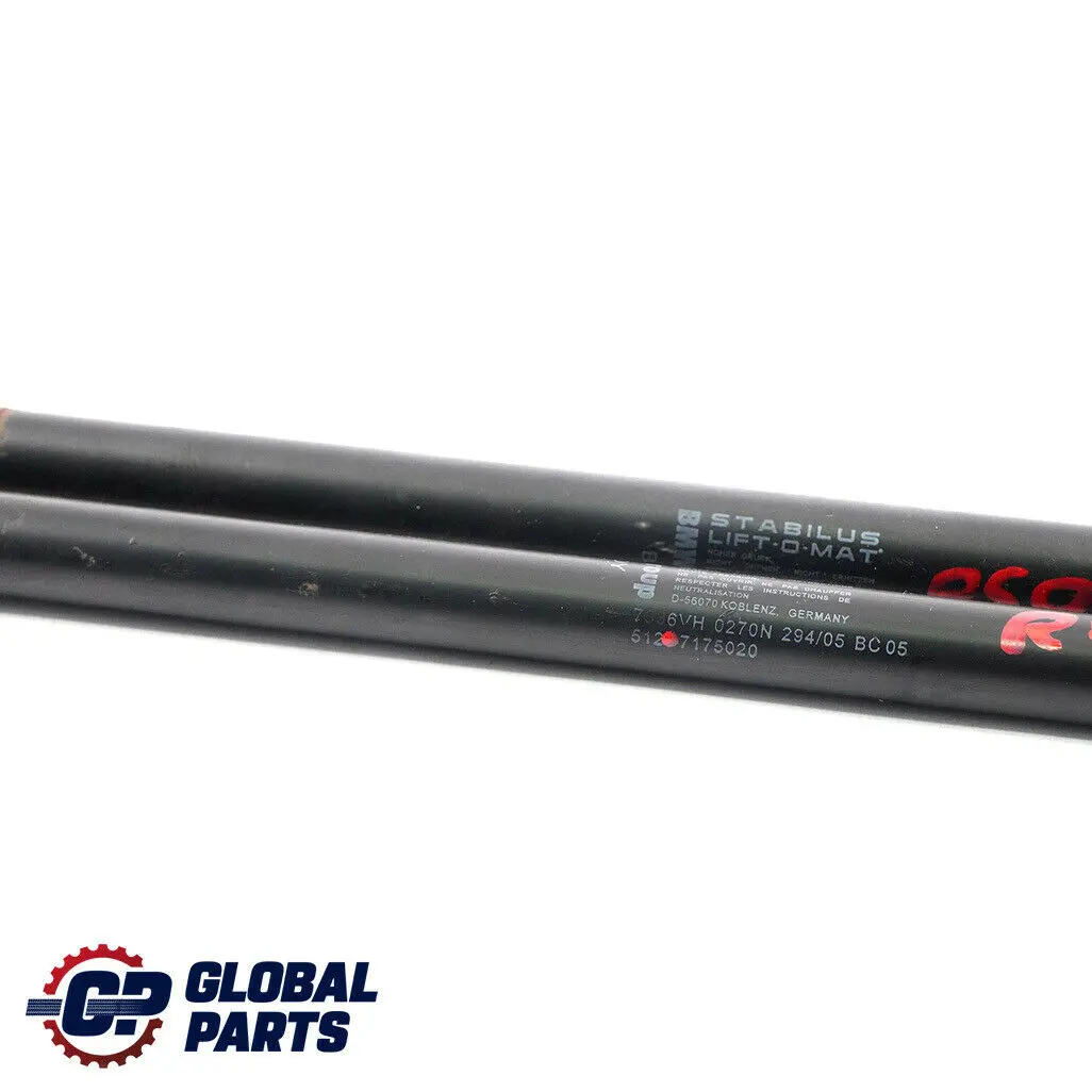 Molla a Gas Frontklappe270N Frontale per Mini Cooper One R50 R53 Jcw con numero di parte 51237175020 Mini Cooper One R50 R53 Jcw Molla a Gas Frontklappe270N Frontale - SKU 7175020 - Numero di parte 51237175020