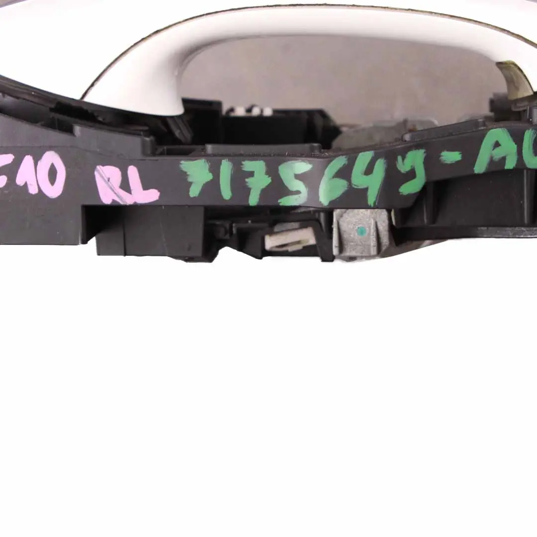 Door Handle BMW F10 F11 Grab Outside Rear Left N/S Alpine White - 300 to with Part number 7175649 Door Handle BMW F10 F11 Grab Outside Rear Left N/S Alpine White - 300 - SKU 7175649-AW - Part number 7175649