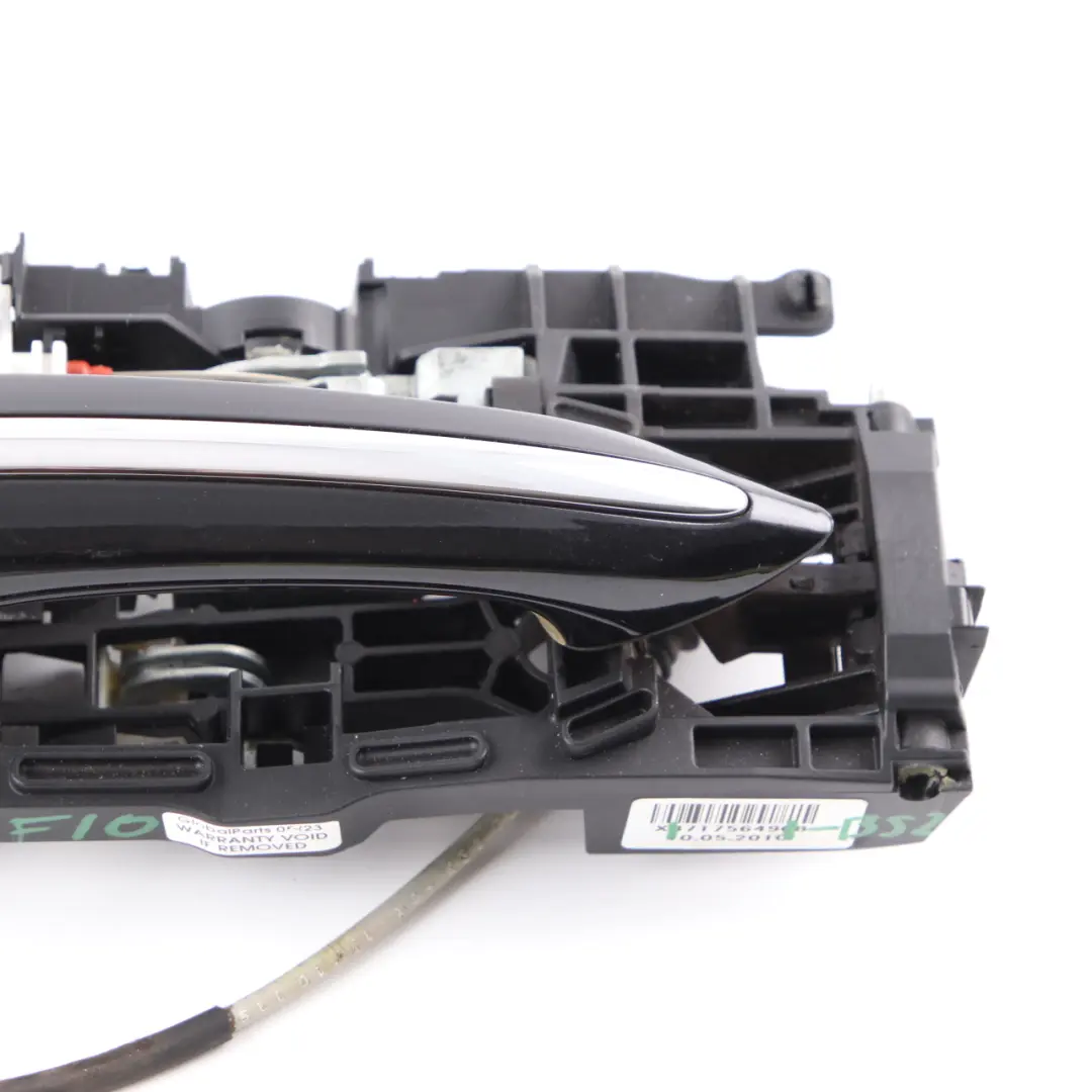 Door Handle BMW F10 F11 F12 Outside Grab Rear Left N/S Black Sapphire - 475 to with Part number 7175649 Door Handle BMW F10 F11 F12 Outside Grab Rear Left N/S Black Sapphire - 475 - SKU 7175649-BS2 - Part number 7175649